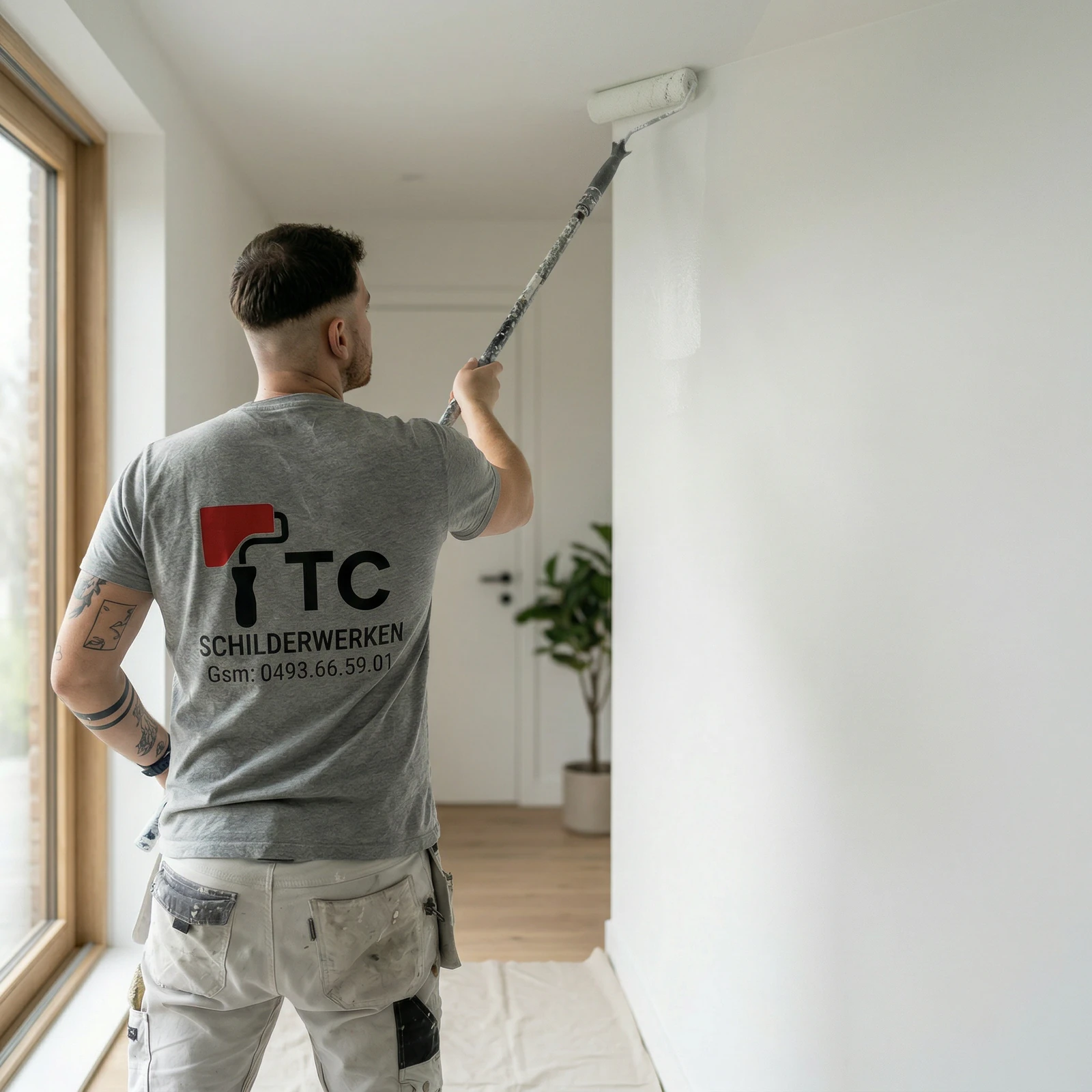 TC Schilderwerken vakman aan het werk