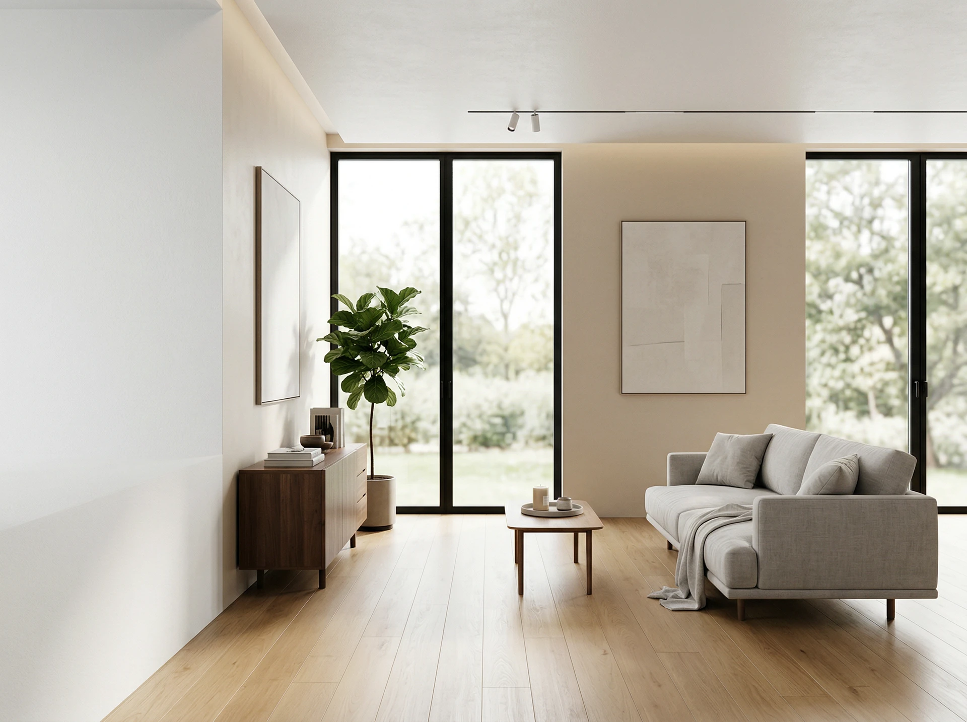 Modern geschilderd interieur